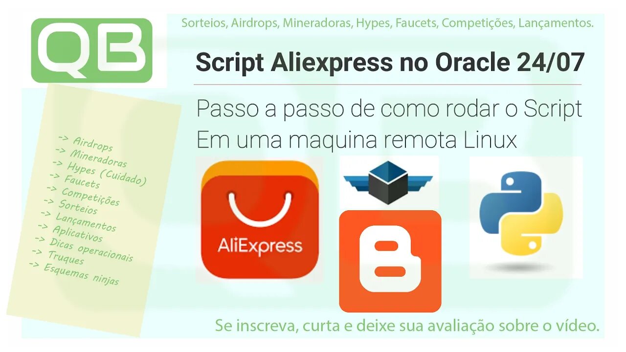 Como automatizar o dropshipping da AliExpress - Parte 5 - Ativando o Script do 0 na VMS da Oracle