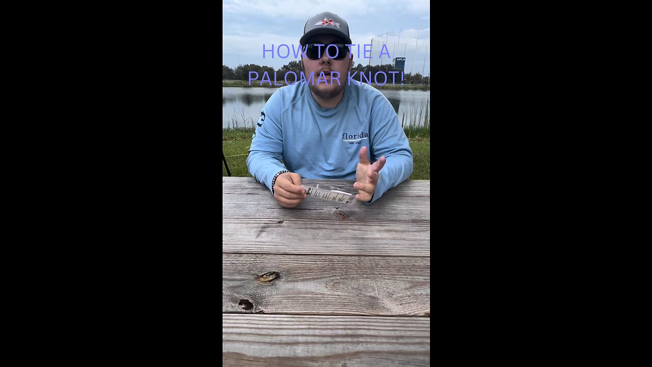 How to tie a Palomar knot