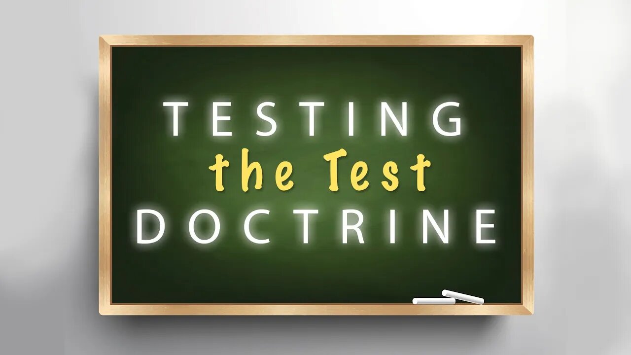 YRM Sabbath Live Feed, August 15, 2020, "Testing the Test Doctrine"