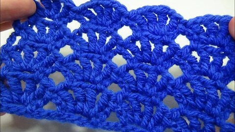 How to crochet shell stitch free written pattern in description