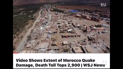 EXTENT OF EARTHQUAKE IN MOROCCO Sept 2023