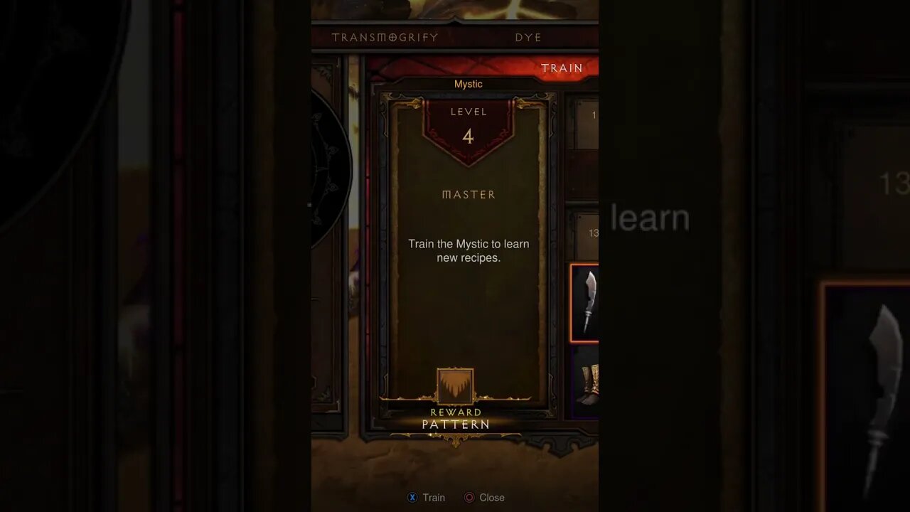 Diablo 3 Maximum Myriam Raise the Mystic to level 12.