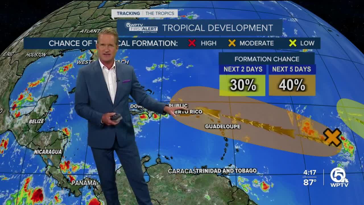 Forecasters watching 2 tropical waves in Atlantic Ocean