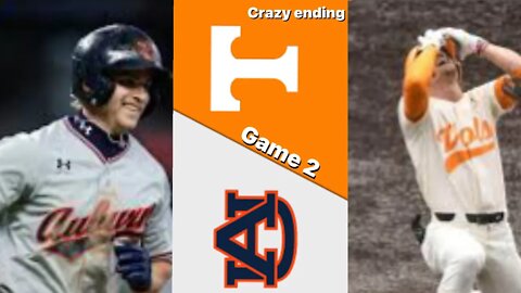 #19 Auburn vs #1 Tennessee Highlights Game 2, INSANE ENDING |College Baseball Highlights