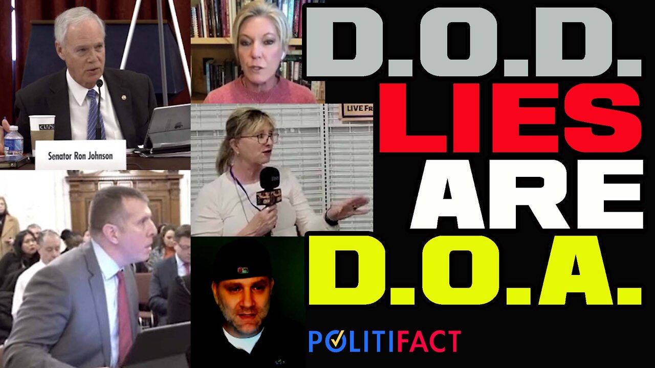 Departments of Defense Lies about WhistleBlower Vaccine Report Ron Johnson Thomas Renz Politifact