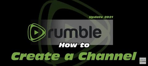 How to make new channel on Rumble