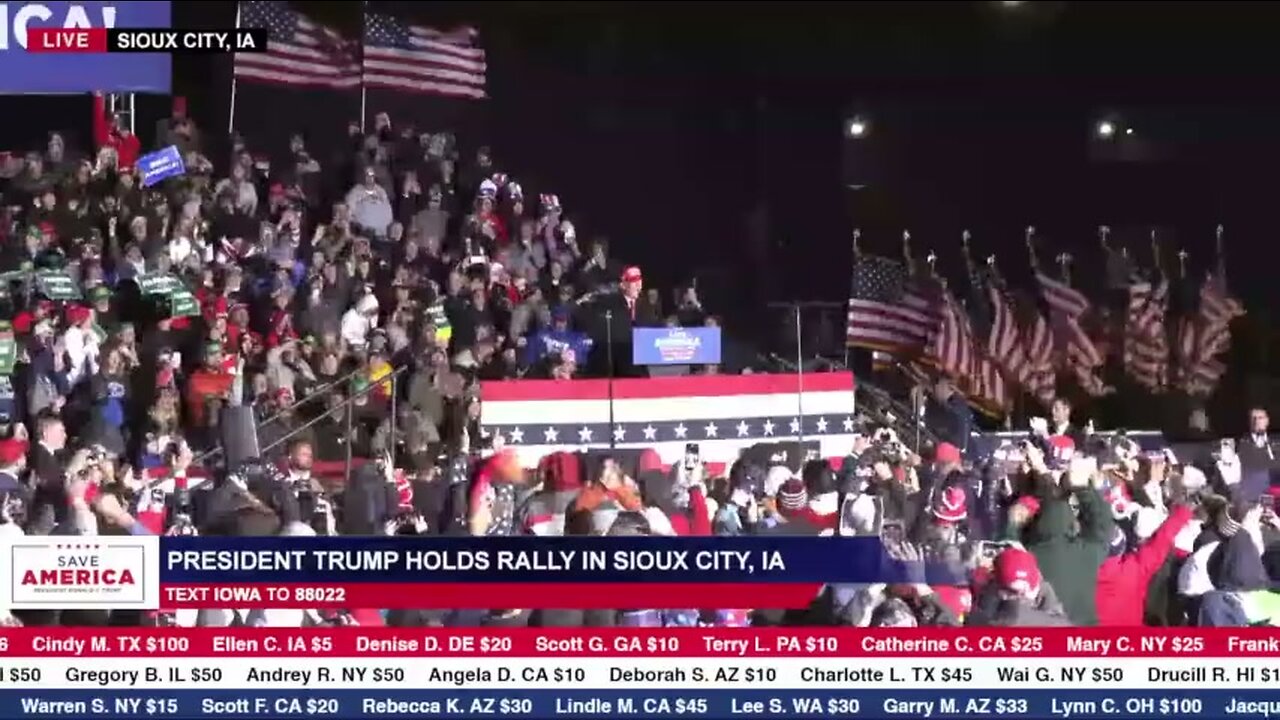 President Donald Trump Save America Rally in in Sioux City, IA 11/03/2022