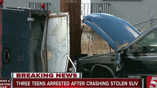 Joyride Ends In Crash For Female Juveniles