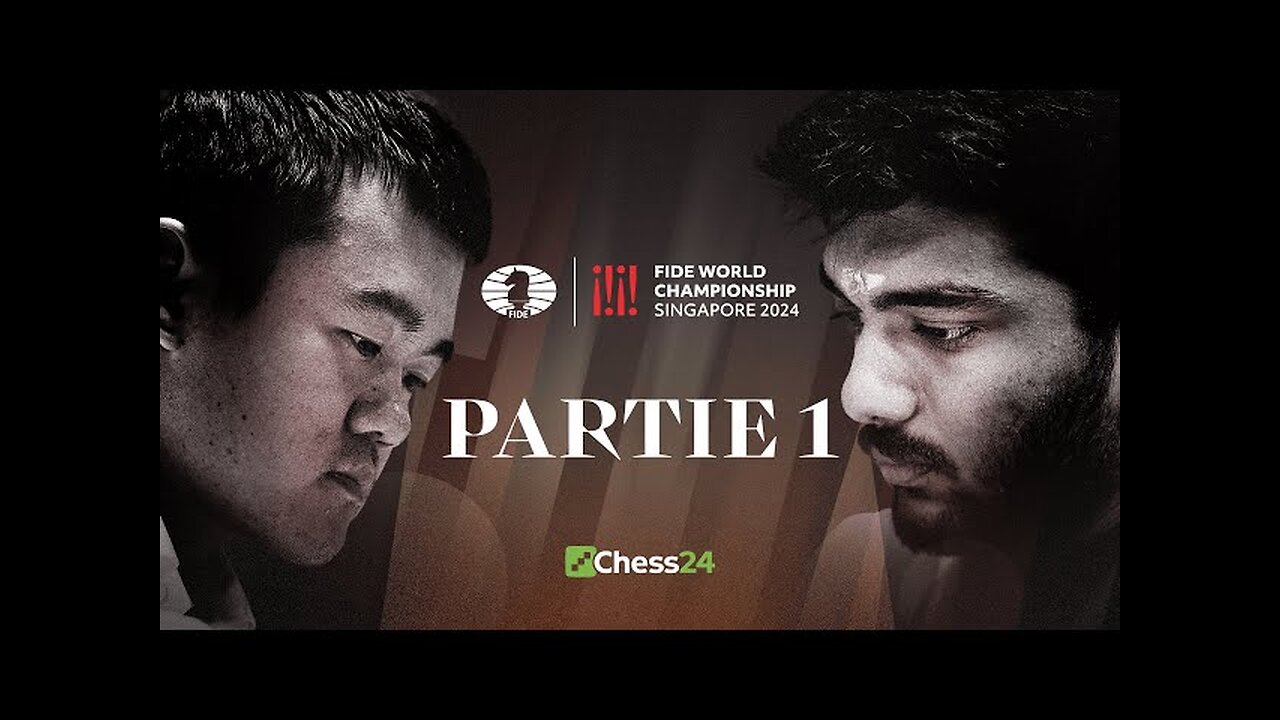 ÉCHECS | 1ère Partie du CHAMPIONNAT DU MONDE FIDE | Ding Liren vs Gukesh Dommaraju [Flokossama]