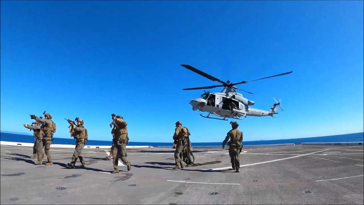 Fast-Rope Training Aboard USS New Orleans - Talisman Sabre 21