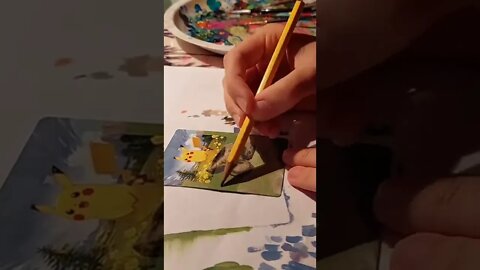 Pintando carta pokemon PT: 24