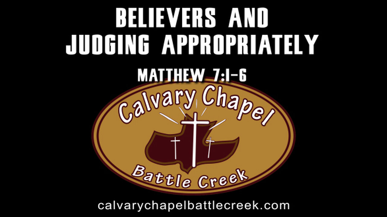 March 13, 2022 - Believers and Judging Appropriately