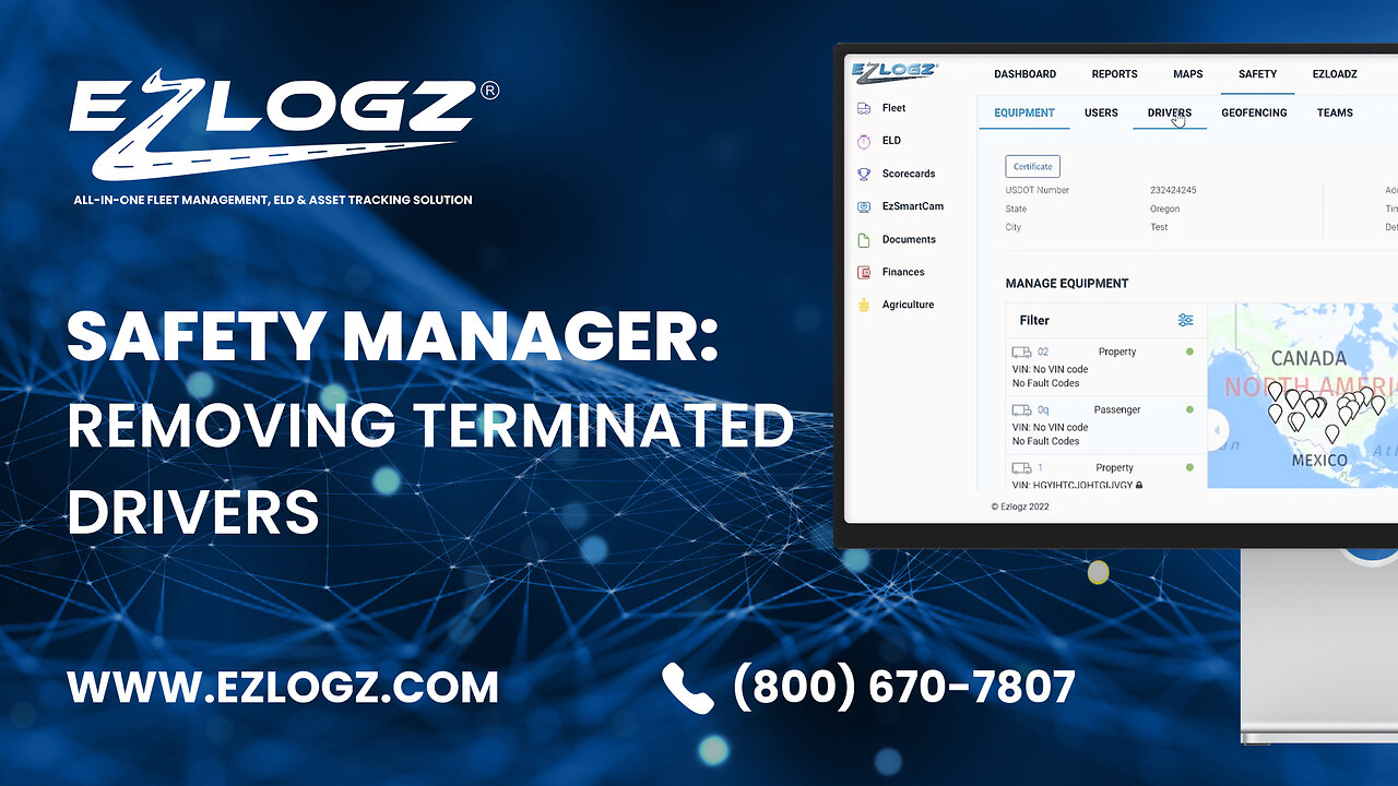 SAFETY MANAGER: REMOVING TERMINATED DRIVERS