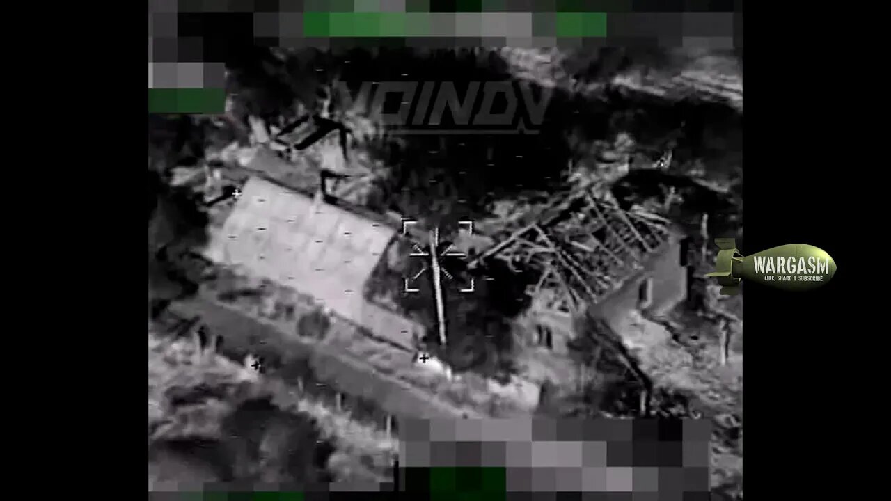 Russian missile camera shows projectile hit a house