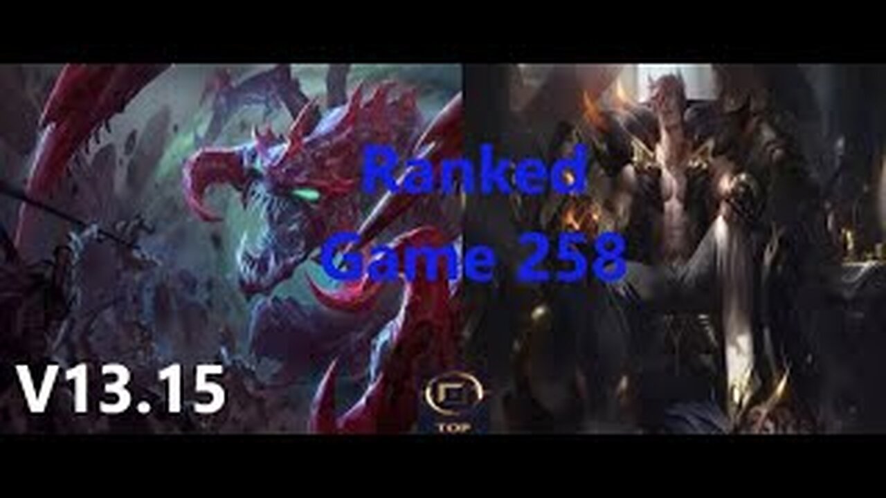 Ranked Game 258 Cho'gath Vs Sett Top League Of Legends V13.15