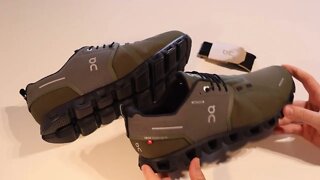 On Cloud 5 Mens Waterproof Shoes Olive/Black First Impressions and Review