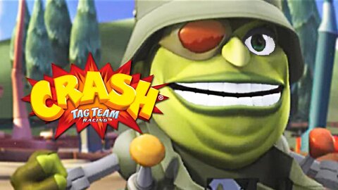 CRASH TAG TEAM RACING (PS2) #11 - Gameplay com o Von Clutch no Crash Bandicoot de PS2! (PT-BR)