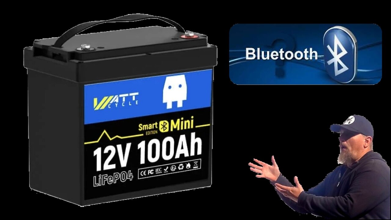 NEW WattCycle Bluetooth 100ah Mini LiFePO4 Battery