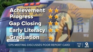 Board discusses Cincinnati Public Schools' poor report card