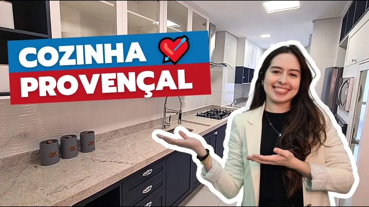 TOUR pela COZINHA PROVENÇAL azul petróleo e branca 💙 | Inspiração e Dicas de Cozinha Planejada