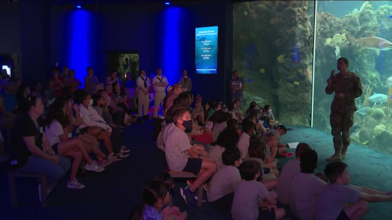 Sailors visit Florida Aquarium for Navy Week