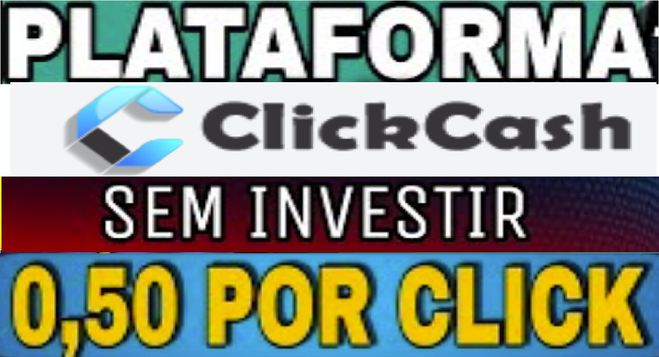 PTC CLICKCASH - Paga R$0,50 por Click em anĂșncios | R$25,00 no Cadastro | Pagando direto no PIX