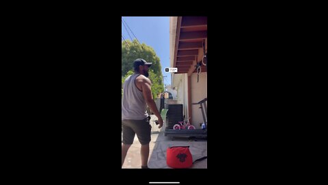 Sand bag squat work out