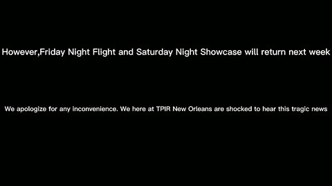 Message from @TPIR New Orleans Affecting This Week's #SaturdayNightShowcase