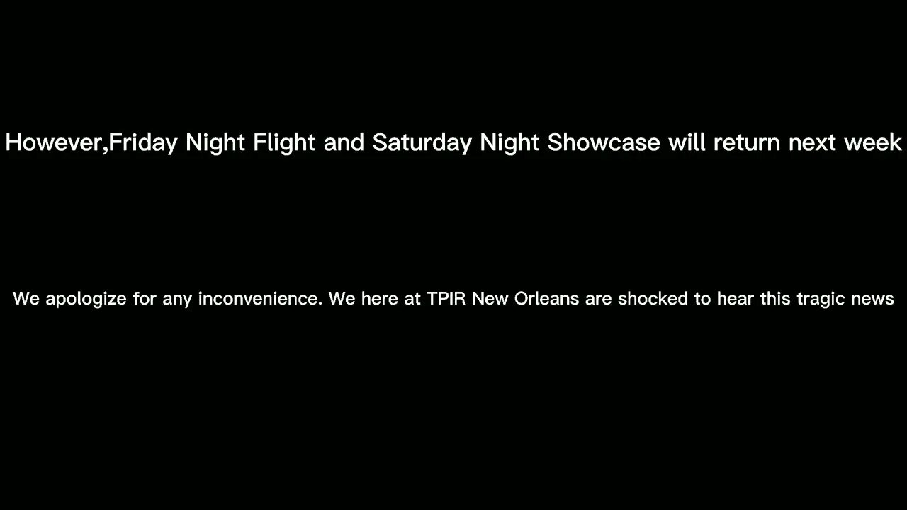 Message from @TPIR New Orleans Affecting This Week's #SaturdayNightShowcase