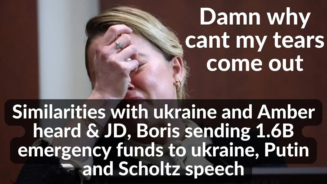 Similarities with Amber heard & Ukraine. Boris sends ukraine emergency reserves. Scholtz Putin V-day