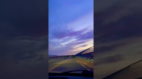 Timelapse drive by the beach