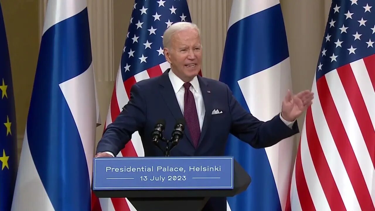 Biden Freaks Out On Finnish Reporter: "You Can't Tell Me Whether You're Gonna Be Able To Go Home"