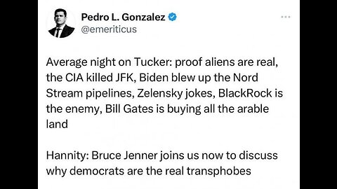 YOU WON'T BELIEVE WHAT TUCKER CARLSON JUST SAID IN HIS NEW TWITTER EPISODE! WATCH THIS 6-13-23 Lou V