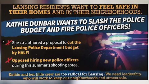 Mailers Dunbar wants to defund Lansing Police