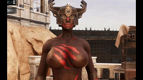 Conan Exiles farming the streets of Sepermeru Busty Boobs Breast Expansion huge tits milkers