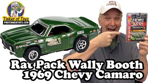 Auto World – X-Traction - "Rat Pack" 1969 Chevy Camaro - Wally Booth HO Scale Slot Car – SC361