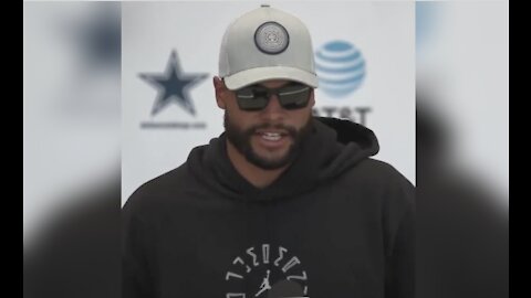 Dak Prescott On Vaccine Status: "I don't think that's relevant...I think that's HIPAA!"