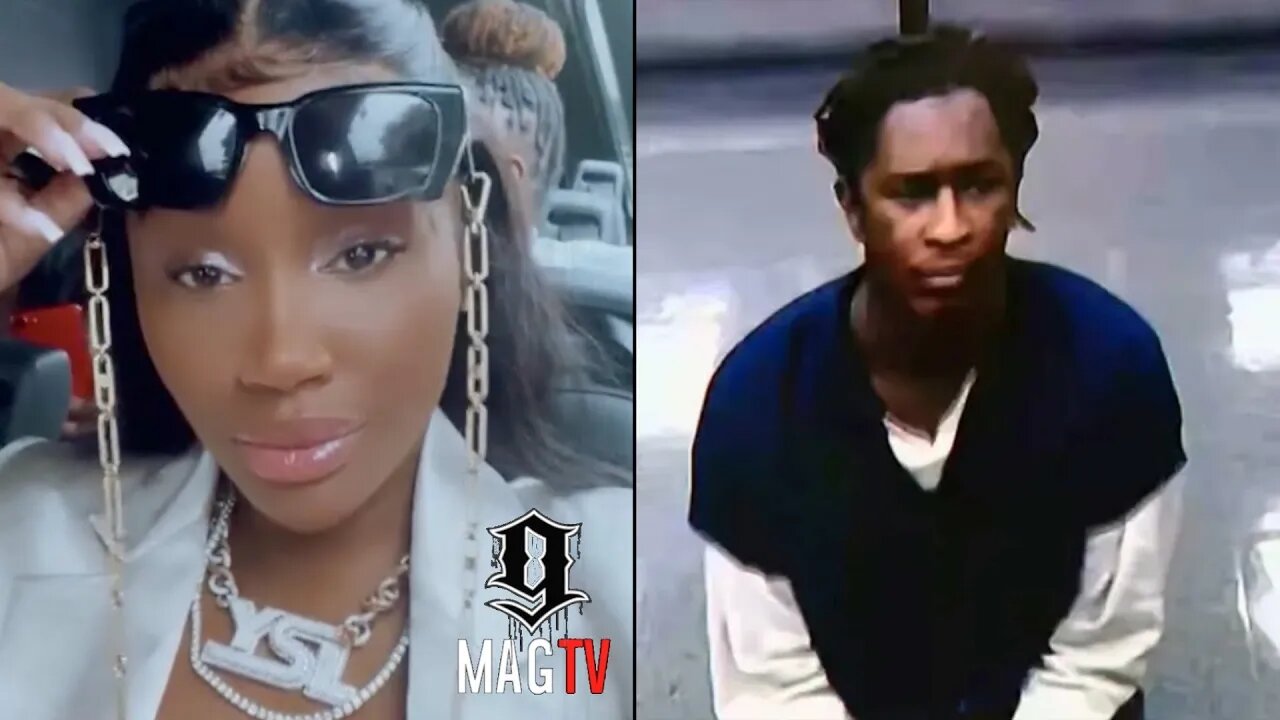 Young Thug's "GF" Jerrika Karlae Says "Free YSL" On Her Way To Lil Keed's Funeral! 🙏🏾