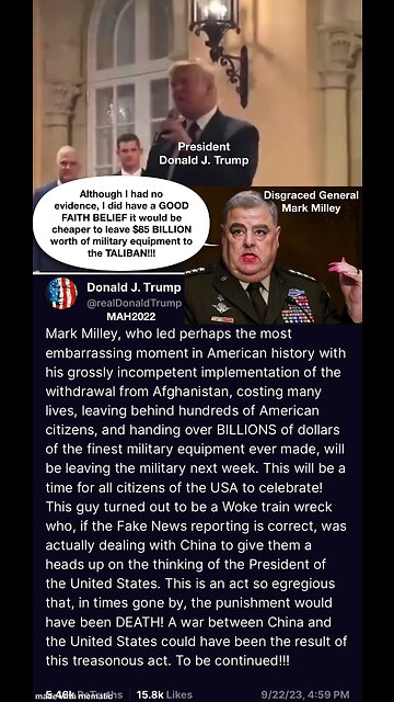 General Milley is leaving the military.