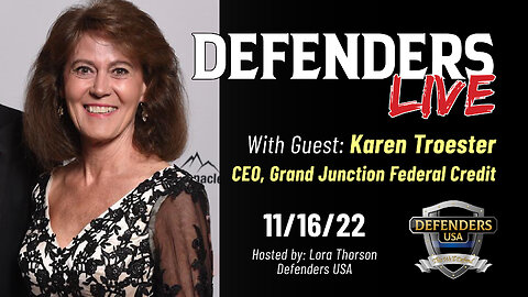 NOV 16 Defenders LIVE with special guest Karen Troester, CEO Grand Junction Federal Credit Union