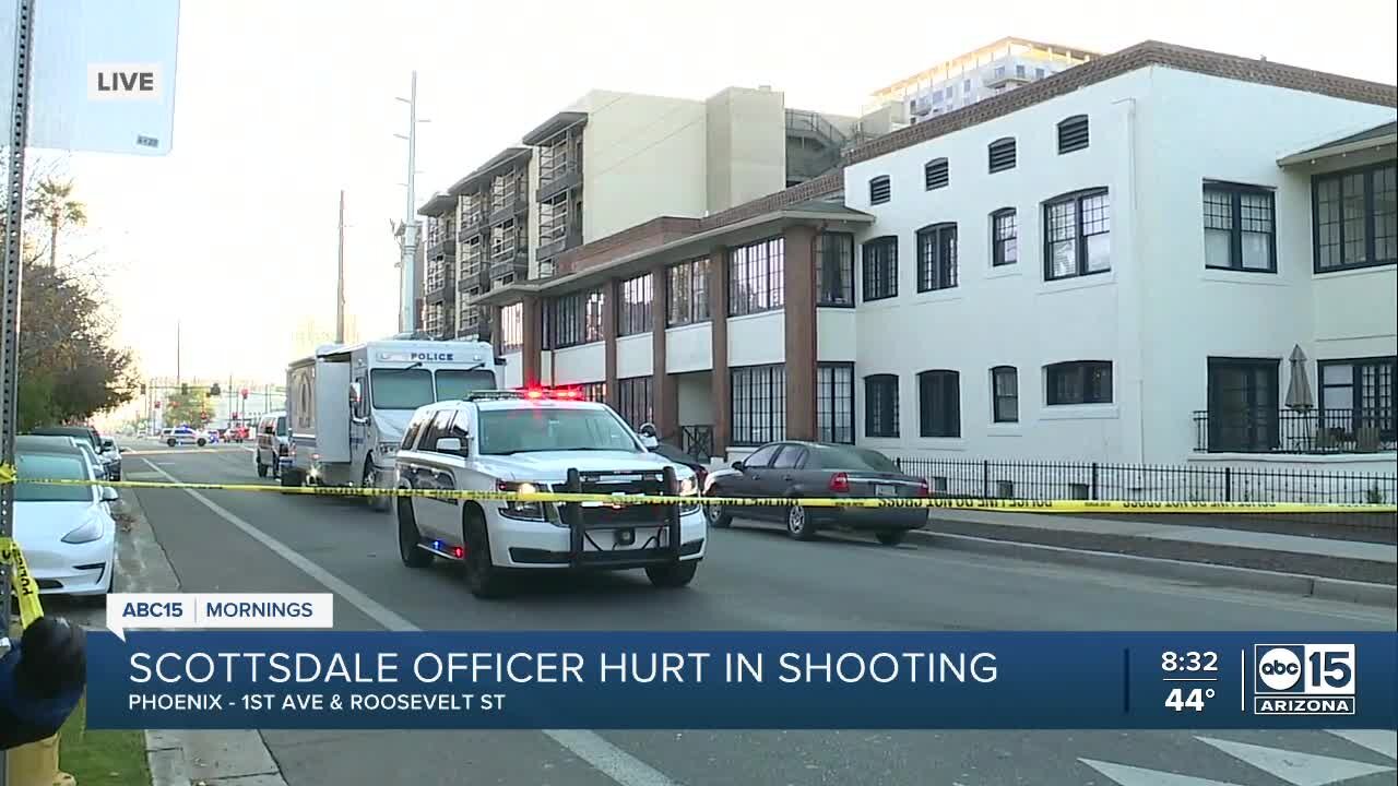 Police continue search for man accused of shooting Scottsdale officer