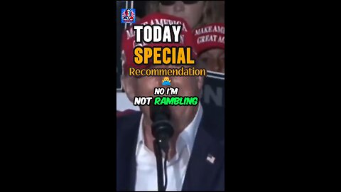 donald trunp no I'm not #rambling