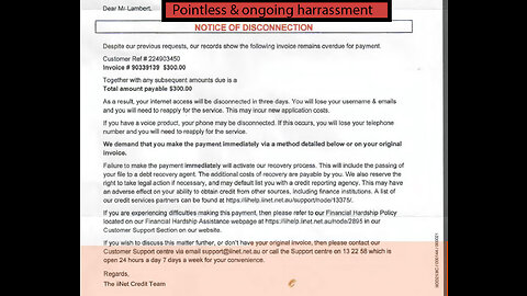 7 Years of Harassment