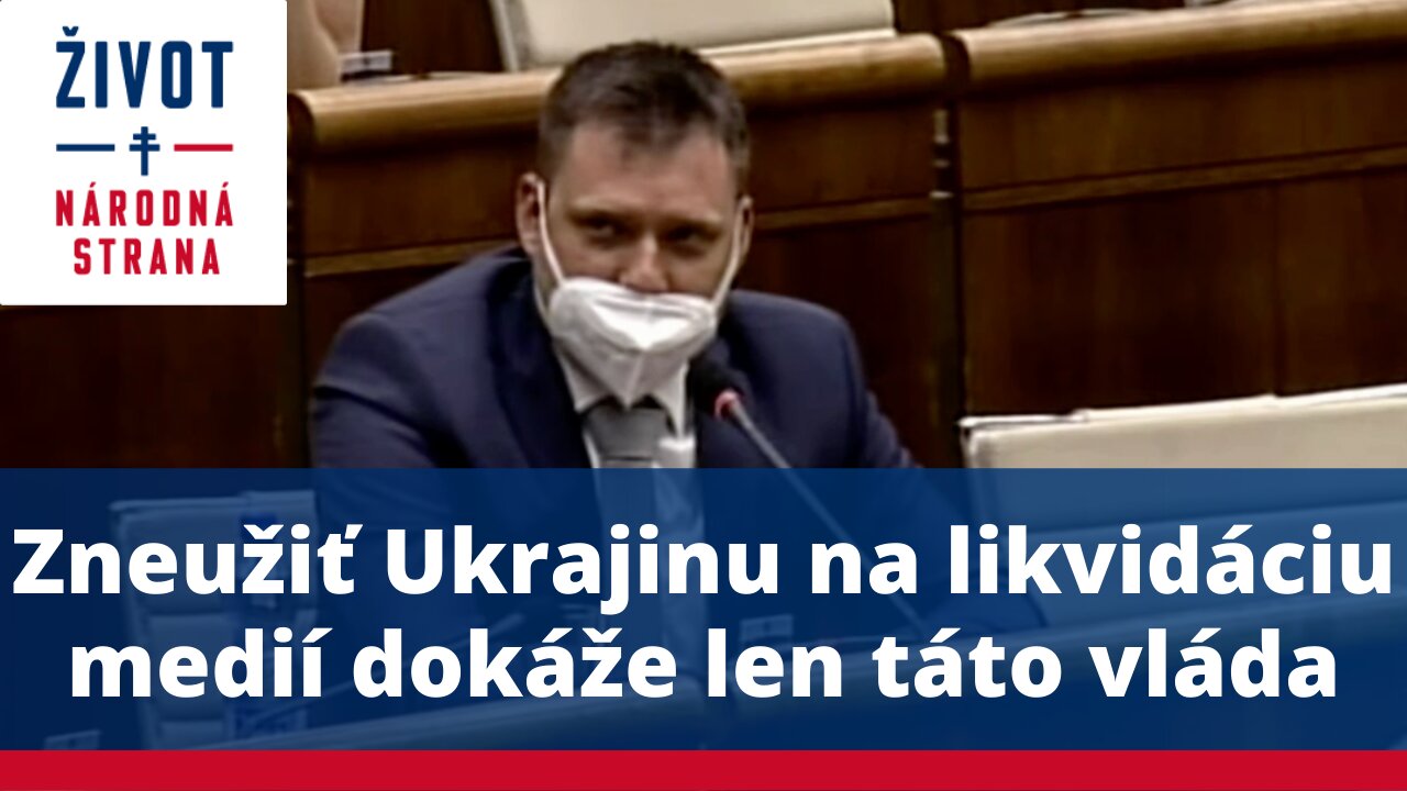 Zneužiť Ukrajinu na likvidáciu medií dokáže len táto vláda