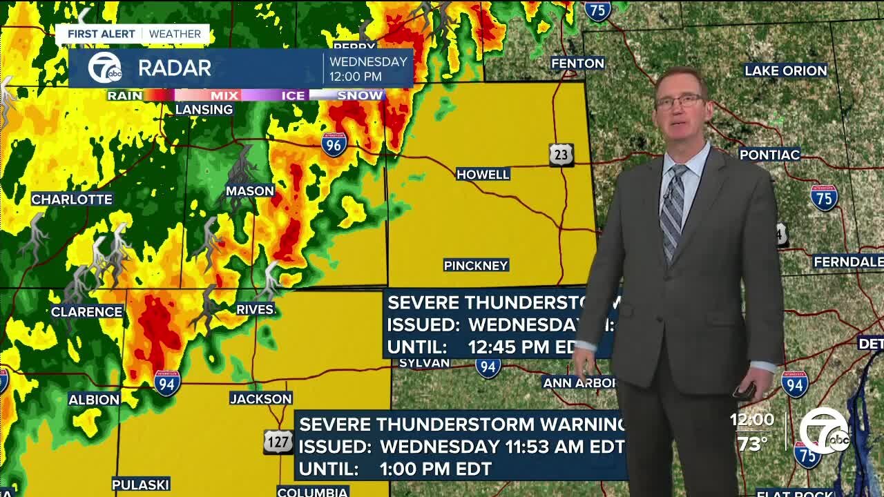 Severe Weather: Tornado Watch until 4 p.m., severe t-storm warning for Livingston Co.