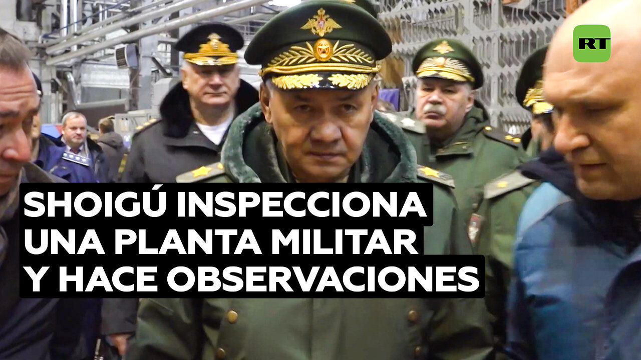 “Dejen de hacerse los tontos”: Shoigú critica el trabajo en una planta militar