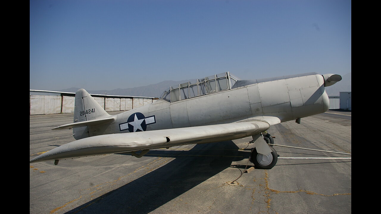 Warbird Aviation WWII RARE Static XAT-6 Texan w/Inline Engine