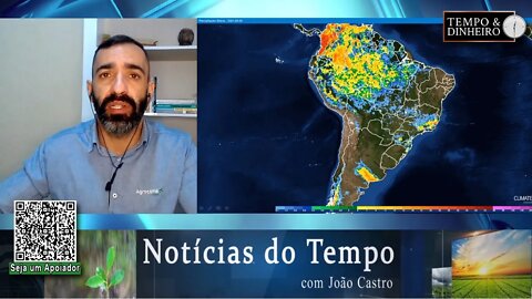 Chove em várias regiões do centro-oeste. Modelos indicam chuvas para o Sudeste na virada da semana