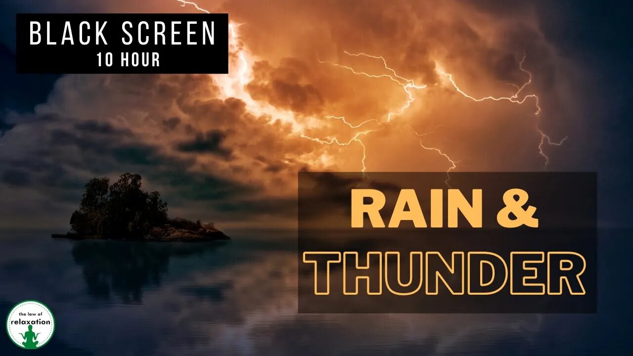 Fall Asleep Fast | Rain and Thunder Sounds | Black Screen