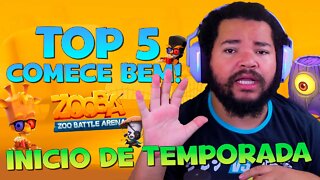 TOP 5 DICAS PARA INICIO DE TEMPORADA | DOBRE SUAS MOEDAS! ZOOBA: Jogo de Batalha Animal